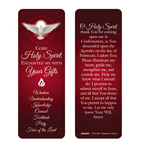 Come Holy Spirit Confirmation Pen and Bookmark Gift Set, 5 1/2 Inch