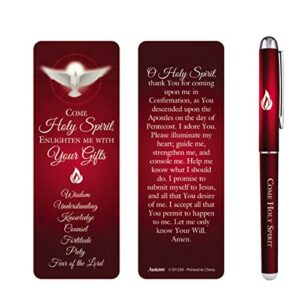 Come Holy Spirit Confirmation Pen and Bookmark Gift Set, 5 1/2 Inch