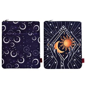 2 pcs book sleeves astrology and moon & star book sleeve