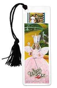 filmcells wizard of oz (glinda good witch) bookmark with tassel and real 35mm film clip