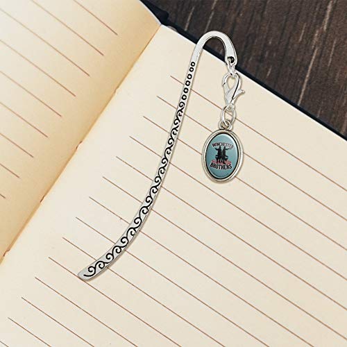 Supernatural Brothers Metal Bookmark Page Marker with Oval Charm