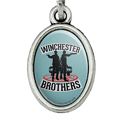 Supernatural Brothers Metal Bookmark Page Marker with Oval Charm