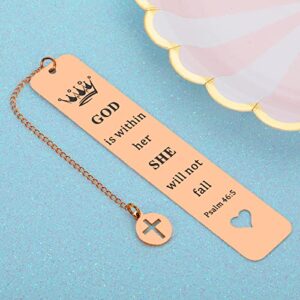 Inspirational Religious Gift for Women Daughter Bridal Shower Gift for Teens Baptism Gifts for Girl Easter Gifts for Toddlers Christian Gifts for Wife Mom First Communion Bookmark Gift for Goddaughter