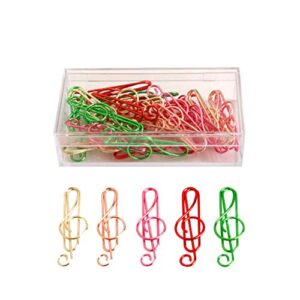 supvox jumbo paper clips musical notes paper clip assorted colors bookmark clips marking pin for office school wedding decoration 25pcs
