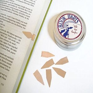 book darts 500 line markers – (500 bronze-4 tins 125) – best gift all types readers! students, teachers, cooks, lawyers, ministers, librarians, book lovers, researchers, women, men & teens!