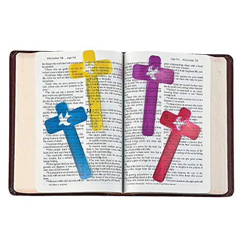 Fun Express Cross-Shaped Ruler Bookmarks - Sunday School & Stationery - 48 Pieces