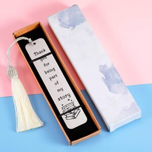 Thank You Bookmark Retirement Gifts for Women Men Book Lovers Graduation Christmas Birthday Thanksgiving Teachers Day Going Away Leaving Gifts for Teacher Tutor Coworkers Colleagues Best Friends