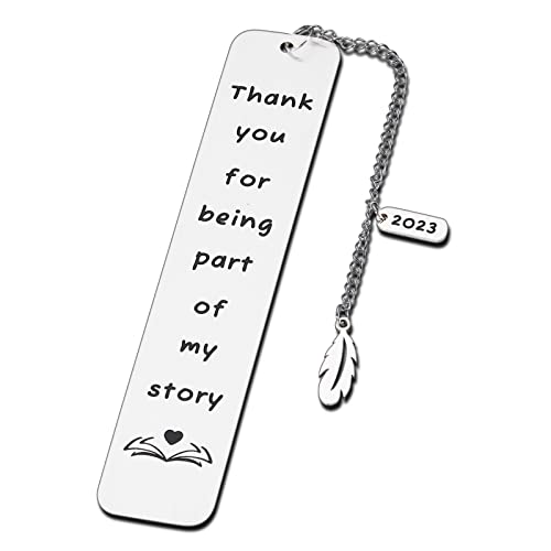 Thank You Bookmark for Women Men Book Lovers Gift Valentines Day Gift for Wife Husband Thank You Gift for Teacher Friends Coworkers Leaders Retirement Farewell Gift Birthday Christmas Stocking Suffers