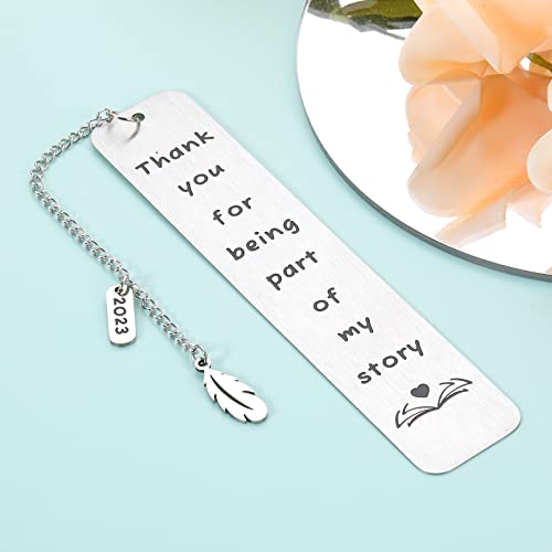 Thank You Bookmark for Women Men Book Lovers Gift Valentines Day Gift for Wife Husband Thank You Gift for Teacher Friends Coworkers Leaders Retirement Farewell Gift Birthday Christmas Stocking Suffers