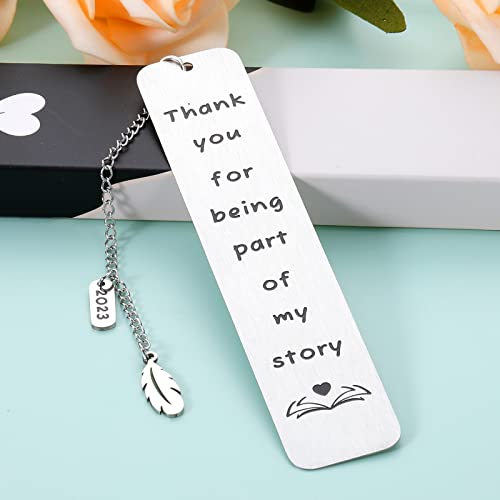 Thank You Bookmark for Women Men Book Lovers Gift Valentines Day Gift for Wife Husband Thank You Gift for Teacher Friends Coworkers Leaders Retirement Farewell Gift Birthday Christmas Stocking Suffers