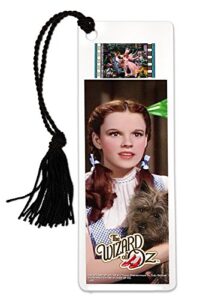 filmcells wizard of oz (dorothy and toto) bookmark with tassel and real 35mm film clip