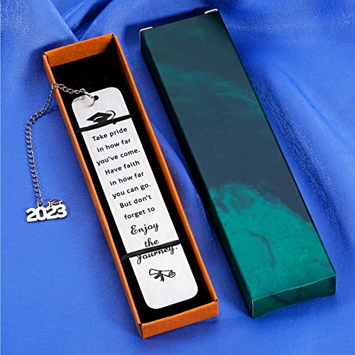 Class of 2023 Graduation Gifts for Her Him Inspirational Bookmarks for Book Lovers Middle High School College Graduation Gifts for Girls Boys Christmas Gifts 2023 Grad Gifts for Women Men Master PHD