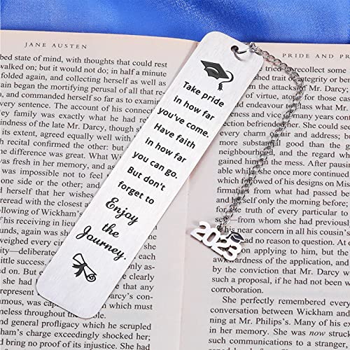 Class of 2023 Graduation Gifts for Her Him Inspirational Bookmarks for Book Lovers Middle High School College Graduation Gifts for Girls Boys Christmas Gifts 2023 Grad Gifts for Women Men Master PHD