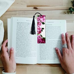 FIVE ELEPHANT Flower Petals Inspirational Bookmark, Funny Reader Gifts, Reading Gifts, Gift for Men and Women