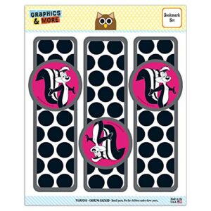 looney tunes pepe le pew set of 3 glossy laminated bookmarks