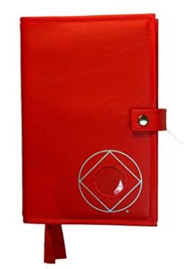 double narcotics anonymous na basic text & it works, how & why book cover medallion holder red