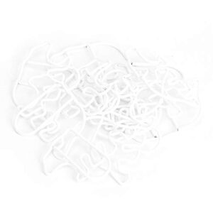 12Pcs Bear Shape Paper Clips,White Journal Paper Clips Metal Bookmark Clips Office Supplies with Storage Box for Document Organizing