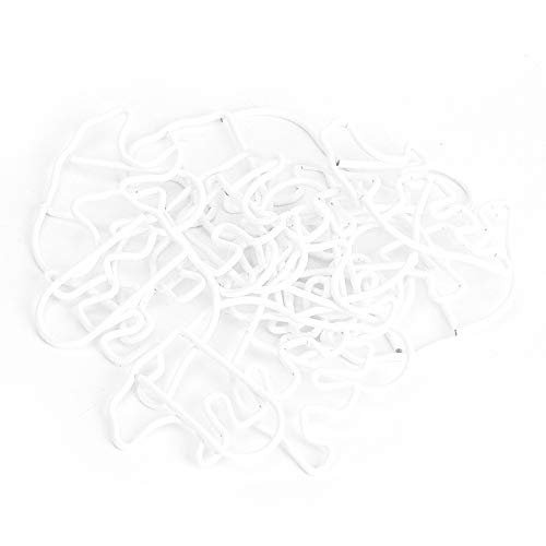 12Pcs Bear Shape Paper Clips,White Journal Paper Clips Metal Bookmark Clips Office Supplies with Storage Box for Document Organizing