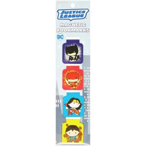Ata-Boy DC Comics Justice League Chibi Set of 4 1" Magnetic Page-Top Bookmarks