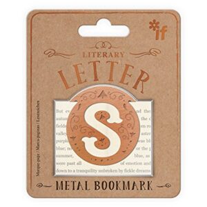 IF Letters S Literary Bookmark