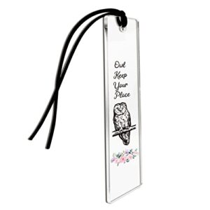 thank you gifts – owl keep your place inspirational bookmark gifts, friendship, women friends coworkers girls lovers daughter gifts new job gifts for her – inspirational bookmark