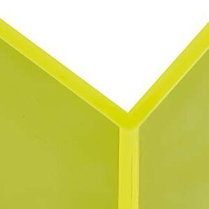 Maul Pack of 2 Premium Acrylic Bookends 10 x 10 x 13 cm Neon Yellow