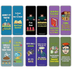 inspiring hilarious literary bookmarks (30-pack) – funny book reading learning pack – excellent party favors teacher classroom reading rewards and incentive gifts for book lovers
