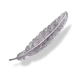 2pcs Feather Metal Bookmark Vintage Classical Delicacy Gifts Silver and Creative