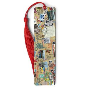 bookmarks ruler metal magic bookography kingdom measure collage tassels bookworm for bookmark christmas ornament gift markers bibliophile reading book