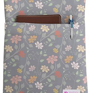 Little Flowers Book Sleeve - Book Cover for Hardcover and Paperback - Book Lover Gift - Notebooks and Pens Not Included