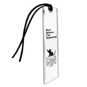 thank you gifts – not meow i’m reading inspirational bookmark gifts, friendship, women friends coworkers girls lovers daughter gifts new job gifts for her – inspirational bookmark