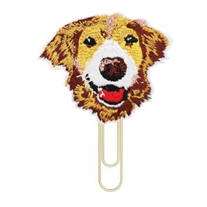 reeleer golden retriever dog golden planner paper clips, bookmarks, wedding planner accessories, paperclip, office gifts