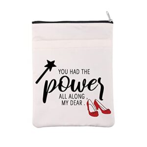 tv show inspired book sleeve good witch quote book cover ruby book lovers gift you had the power all along my dear fairytale gift (had the power bs)