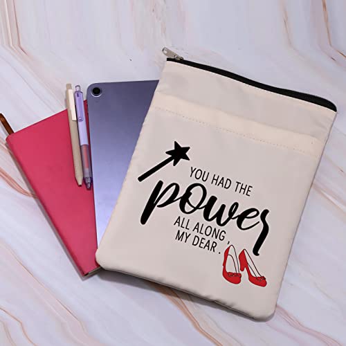 TV Show Inspired Book Sleeve Good Witch Quote Book Cover Ruby Book Lovers Gift You Had The Power All Along My Dear Fairytale Gift (Had The Power BS)