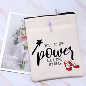 TV Show Inspired Book Sleeve Good Witch Quote Book Cover Ruby Book Lovers Gift You Had The Power All Along My Dear Fairytale Gift (Had The Power BS)