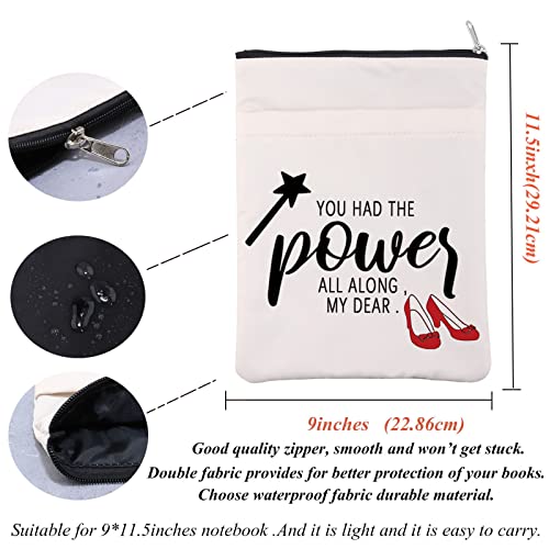 TV Show Inspired Book Sleeve Good Witch Quote Book Cover Ruby Book Lovers Gift You Had The Power All Along My Dear Fairytale Gift (Had The Power BS)