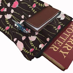 Poppy Flower Book Sleeve - Book Cover for Hardcover and Paperback - Book Lover Gift - Notebooks and Pens Not Included