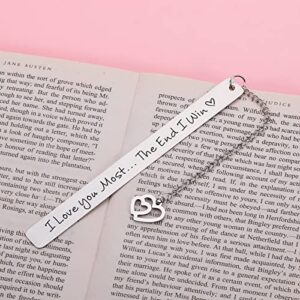 Husband Christmas Valentine's Gifts Bookmark from Wife Girlfriend Boyfriends Gifts Birthday Anniversary Bookmark Gifts for Her Him Husband Wife Men Couple Funny Wedding Engagement Gift Bookmark