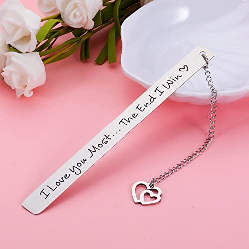 Husband Christmas Valentine's Gifts Bookmark from Wife Girlfriend Boyfriends Gifts Birthday Anniversary Bookmark Gifts for Her Him Husband Wife Men Couple Funny Wedding Engagement Gift Bookmark