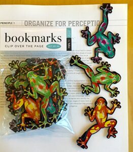 frog bookmarks – (set of 20 book markers) bulk animal bookmarks for students, kids, teens, girls & boys. ideal for reading incentives, birthday favors, reading awards and classroom prizes!
