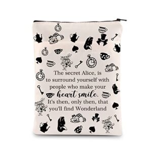 movie inspirational quote gift movie fans gift book sleeve with zipper for a alice fans (the secret alice)