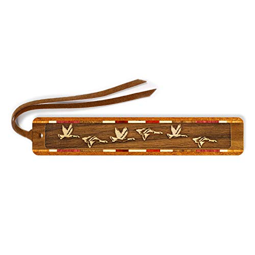 Geese, Engraved Wooden Bookmark - Also Available with Personalization - Made in USA