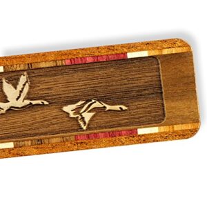 Geese, Engraved Wooden Bookmark - Also Available with Personalization - Made in USA