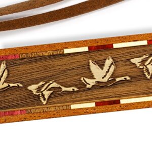 Geese, Engraved Wooden Bookmark - Also Available with Personalization - Made in USA