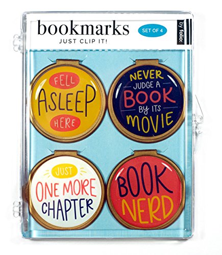 Just Clip it! Quote Bookmarks - (Set of 3 clip over the page markers). Funny Bookmark Set - Ideal for Bookworms of all ages. Adults Men Women Teens & Kids love our fun Domed Designs!