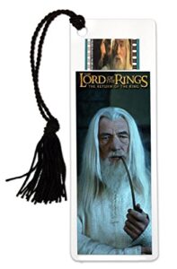 lord of the rings – gandalf – return of the king – bookmark with tassel and real 35mm film clip