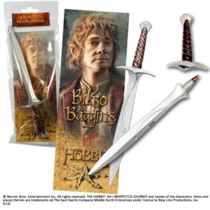 the hobbit – sting sword pen and lenticular 3d bookmark