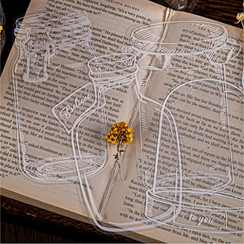 40Pcs Transparent Dried Flower Bookmarks DIY Bookmarks, Flower Bookmarks Maker, Handmade DIY Transparent Beautiful Flower Page