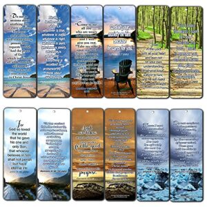 most highlighted bible scriptures bookmarks cards (60-pack)- niv version – christian encouragement gifts – church supplies – stocking stuffers for easter day thanksgiving christmas birthday everyday