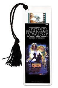 star wars episode vi: return of the jedi filmcells laminated 2×6 bookmark with 35mm clip of film and tassel